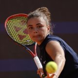 Jasmine Paolini jouera la finale à Rome samedi KEYSTONE/EPA/FABIO FRUSTACI